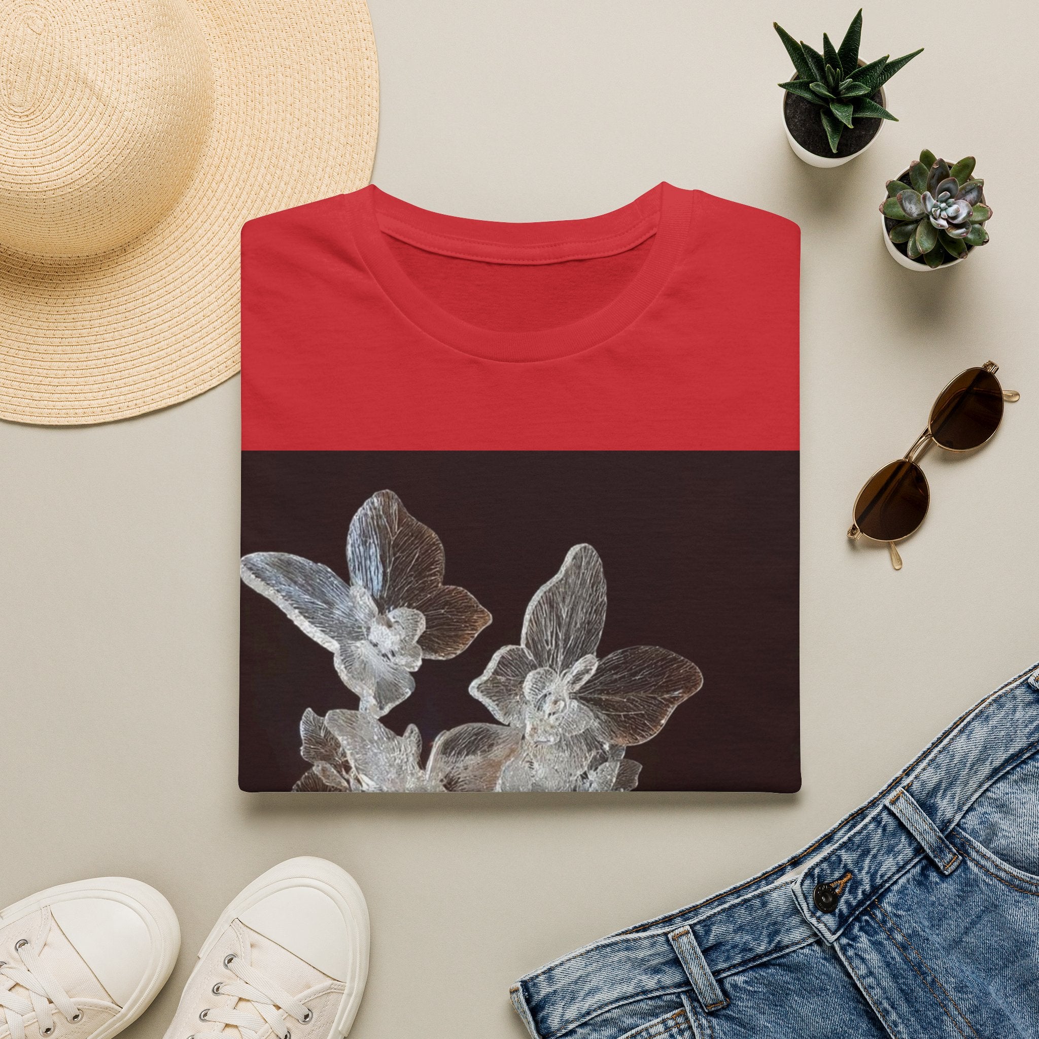 Botanical X-Ray Floral T‑Shirt