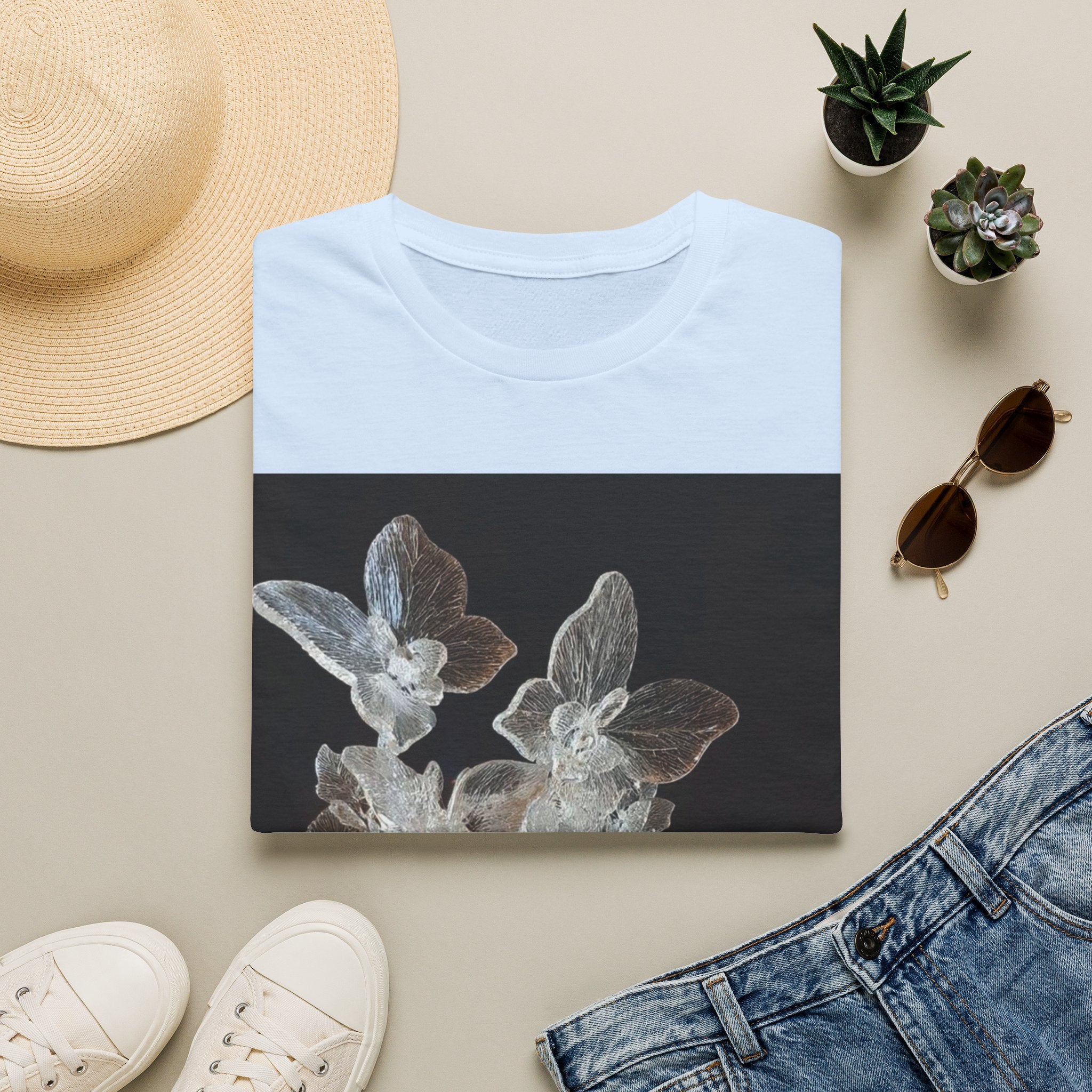 Botanical X-Ray Floral T‑Shirt