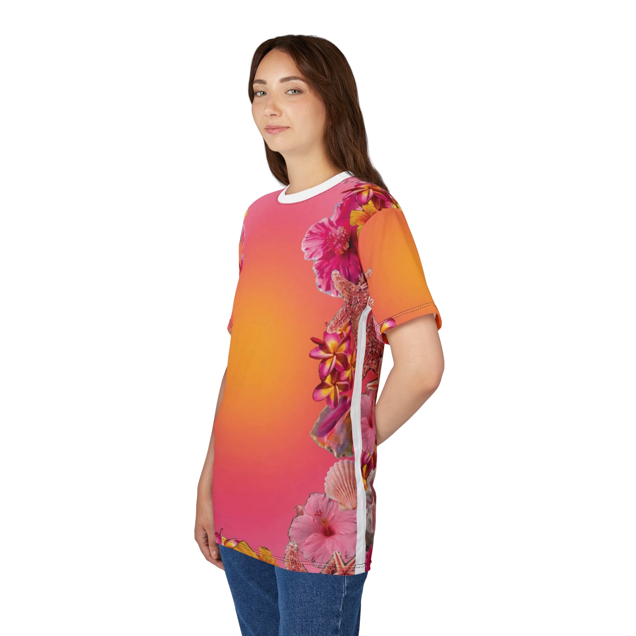 Tropical Sunset Floral Tee