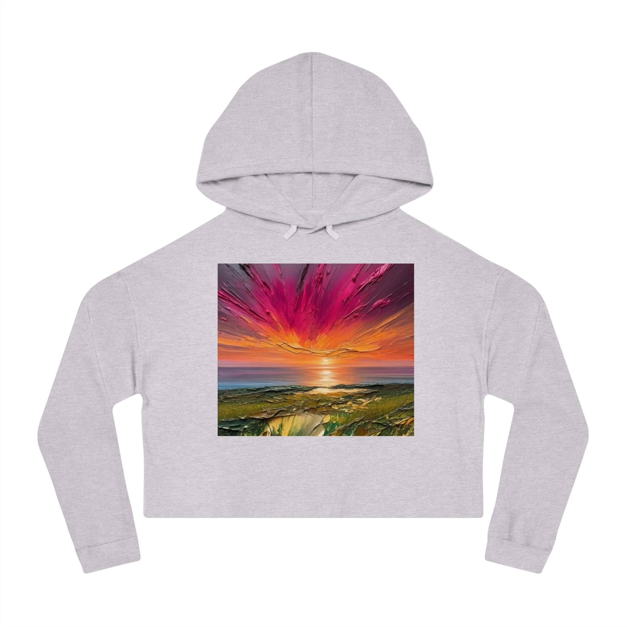 Sunset Beach Cropped Hoodie