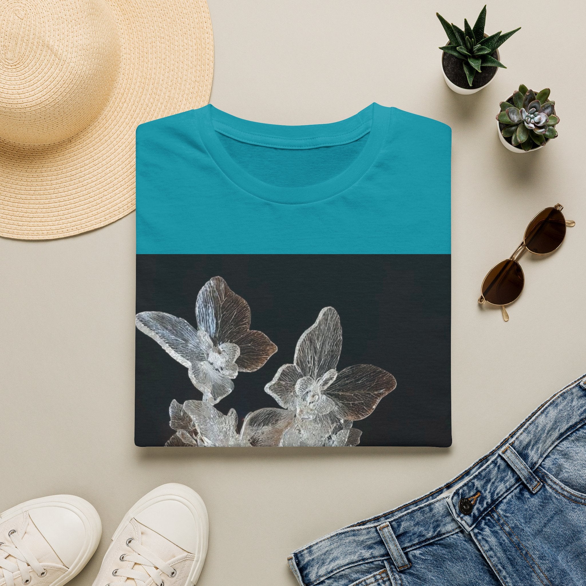 Botanical X-Ray Floral T‑Shirt