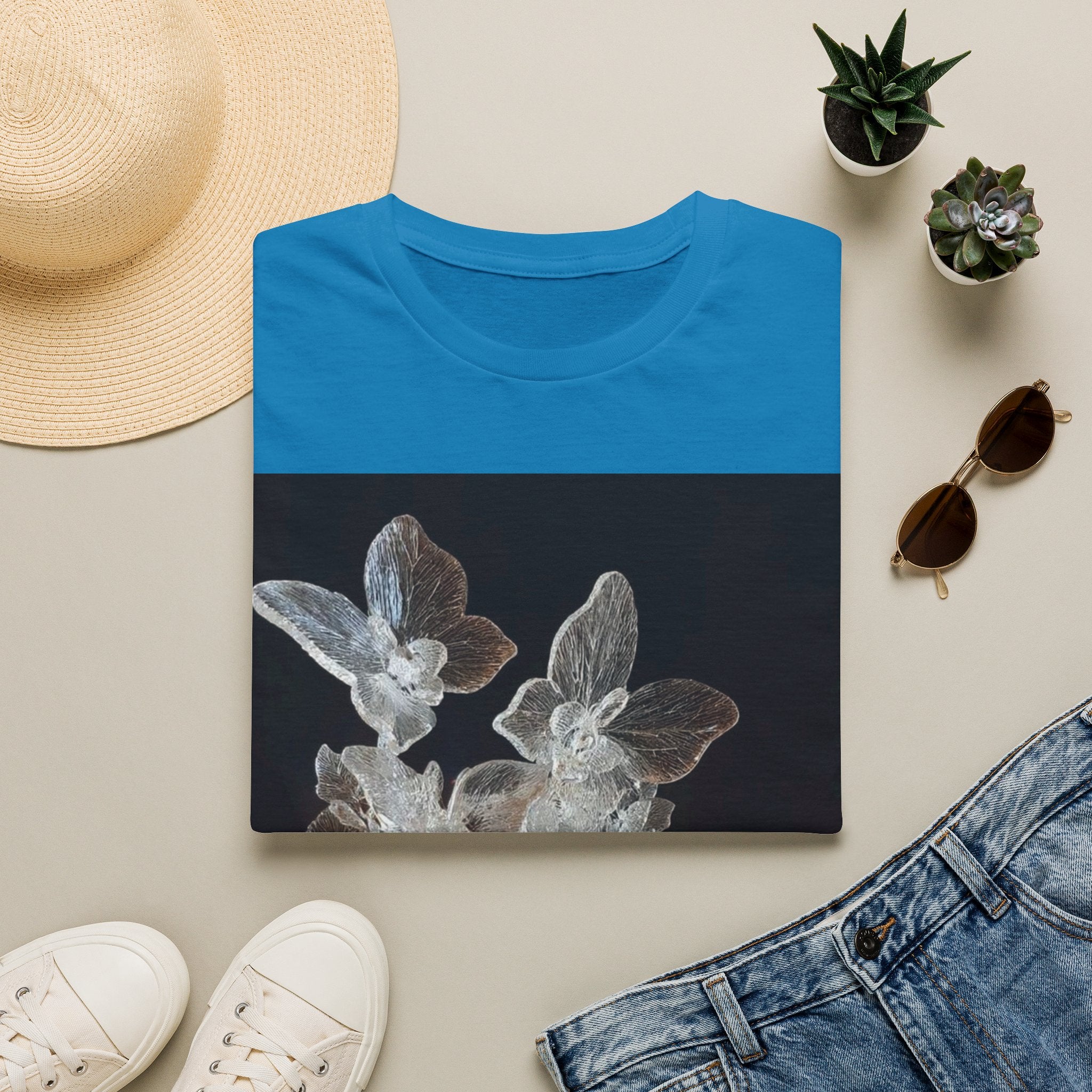 Botanical X-Ray Floral T‑Shirt
