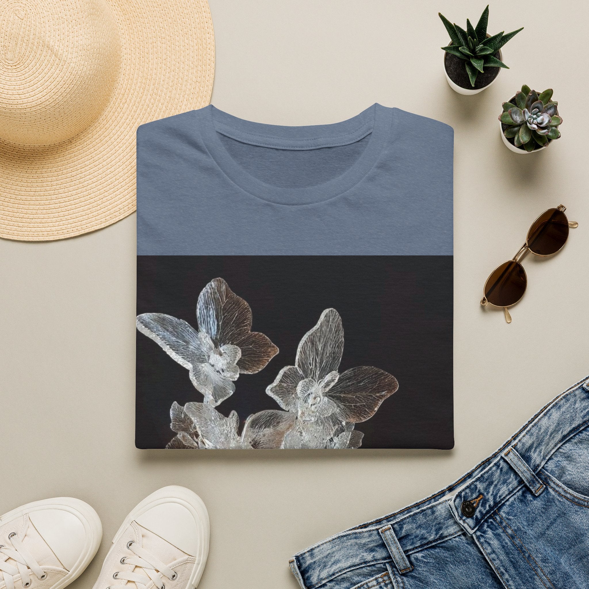 Botanical X-Ray Floral T‑Shirt