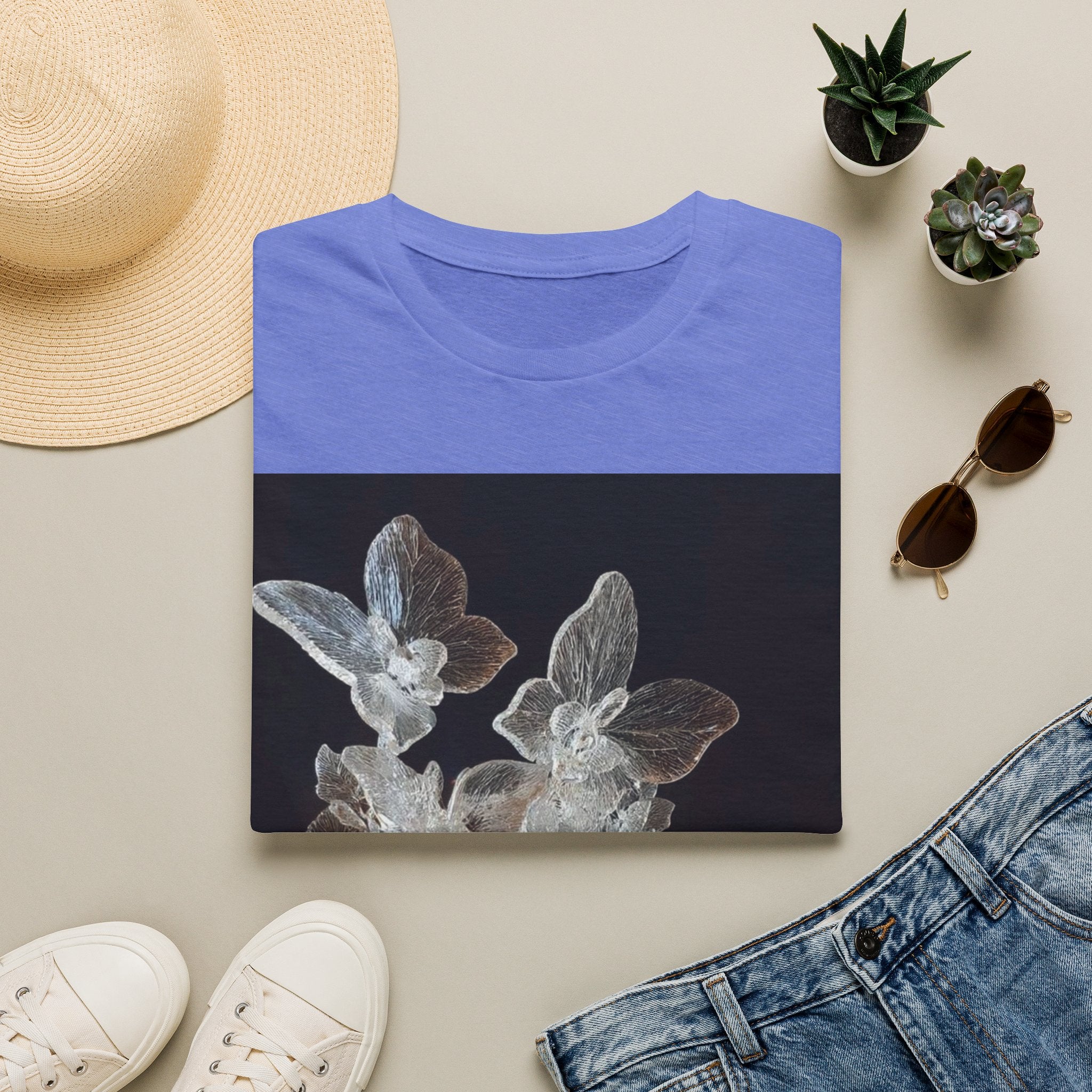 Botanical X-Ray Floral T‑Shirt