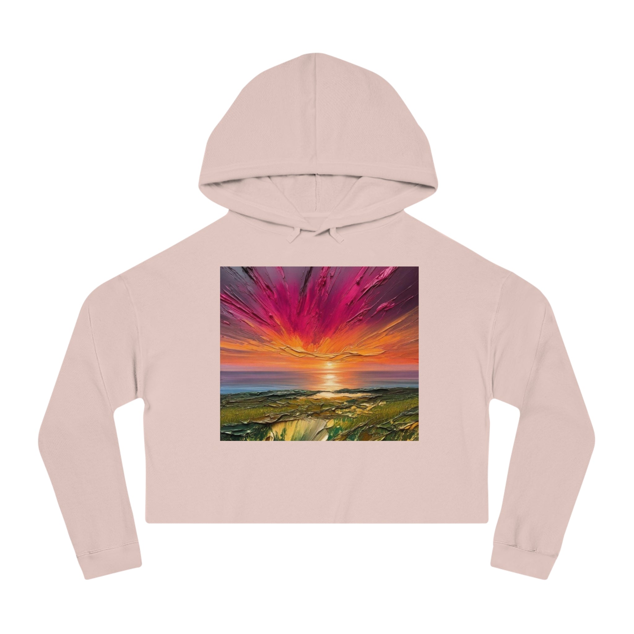 Sunset Beach Cropped Hoodie