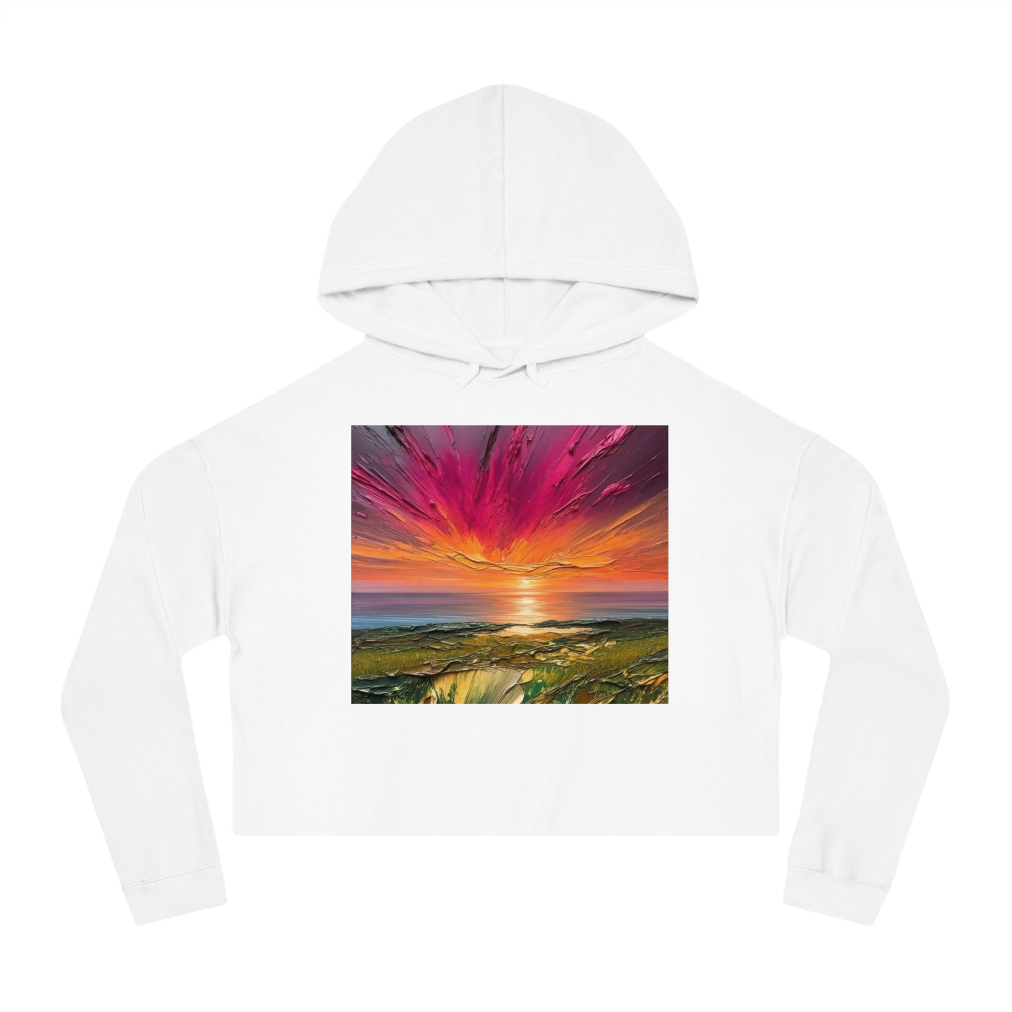 Sunset Beach Cropped Hoodie