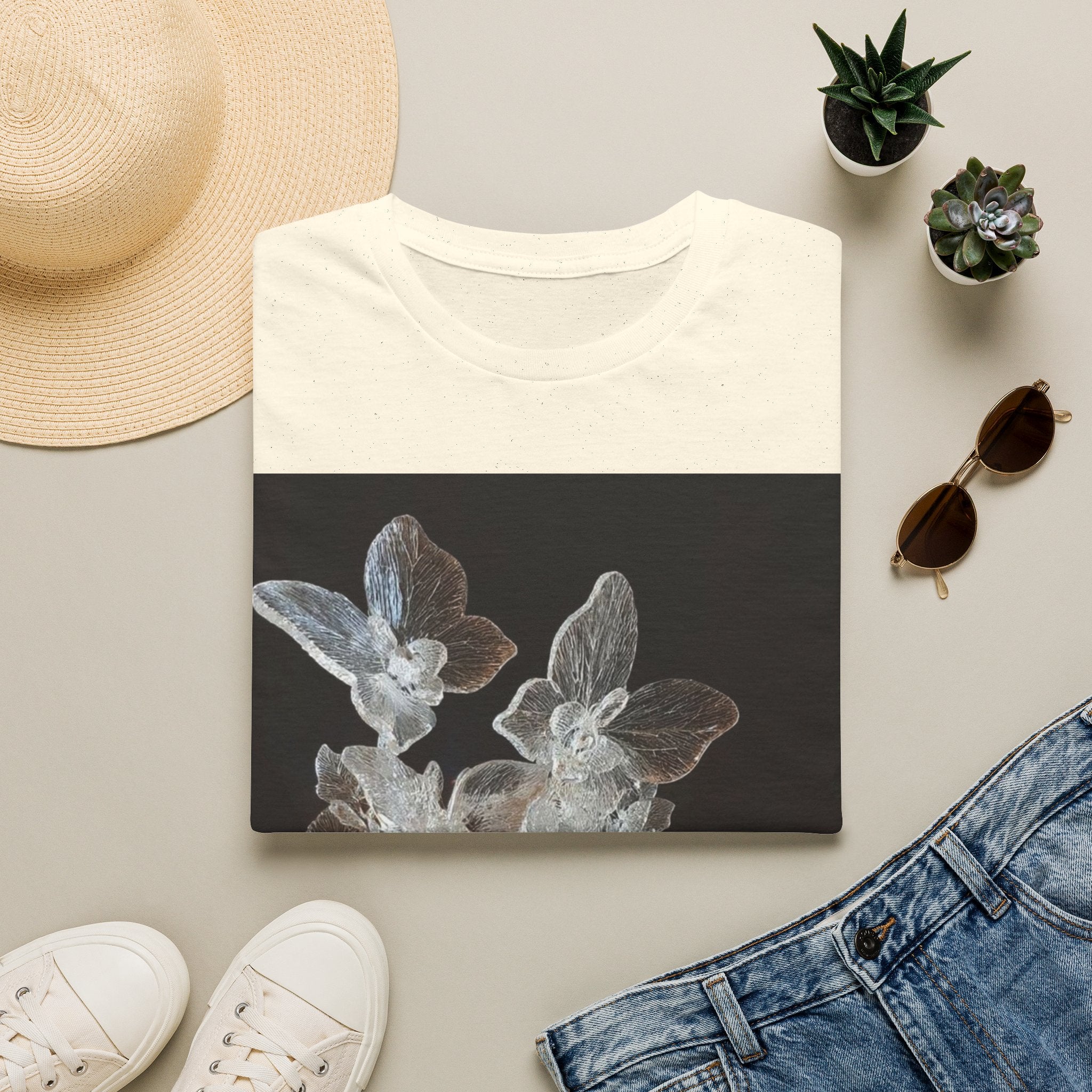 Botanical X-Ray Floral T‑Shirt