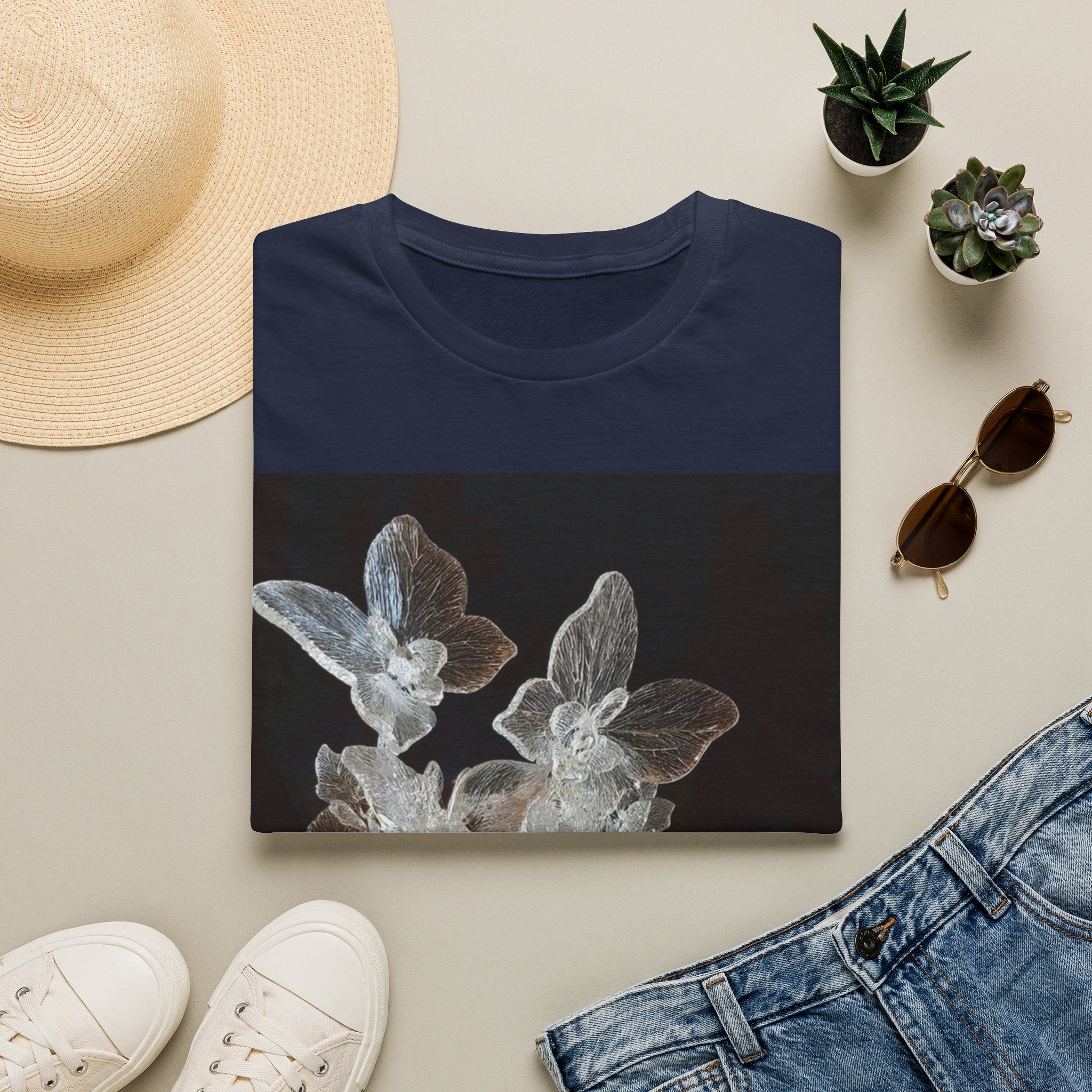 Botanical X-Ray Floral Tee|X-Ray Flower Graphic T-Shirt|Botanical Floral Art Tee|Floral Anatomy Graphic Shirt|Nature-Inspired Graphic Tee|X-Ray Bloom Women's T-Shirt|Botanical Art T-Shirt|Floral Skeleton Graphic Tee|Artistic Botanical Print Shirt|Floral X-Ray Casual Tee