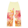 Watercolor Bloom Pants | Floral Art Relaxed Pants | Botanical Watercolor Trousers | Bloom Wash Wide-Leg Pants | Garden Paint Lounge Pants | Floral Mist Trousers