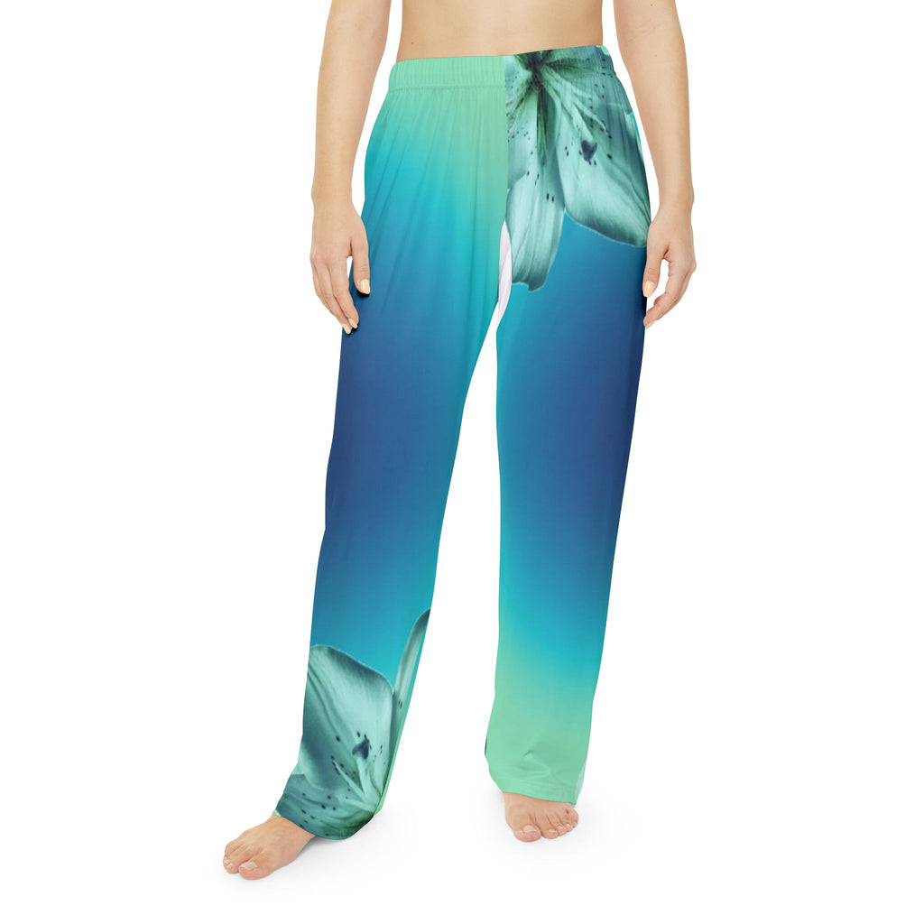 Floral Gradient Lounge Pants | Bloom Ombre Relaxed Pants | Floral Dream Lounge Pants | Ombre Blossom Comfort Pants
