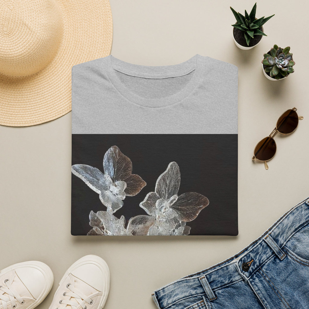 Botanical X-Ray Floral Tee|X-Ray Flower Graphic T-Shirt|Botanical Floral Art Tee|Floral Anatomy Graphic Shirt|Nature-Inspired Graphic Tee|X-Ray Bloom Women's T-Shirt|Botanical Art T-Shirt|Floral Skeleton Graphic Tee|Artistic Botanical Print Shirt|Floral X-Ray Casual Tee