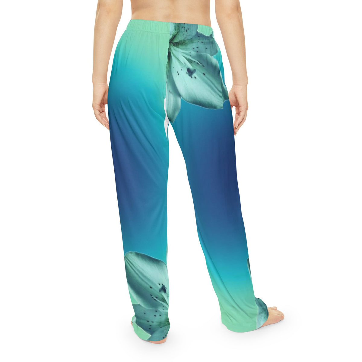 Floral Gradient Lounge Pants | Bloom Ombre Relaxed Pants | Floral Dream Lounge Pants | Ombre Blossom Comfort Pants
