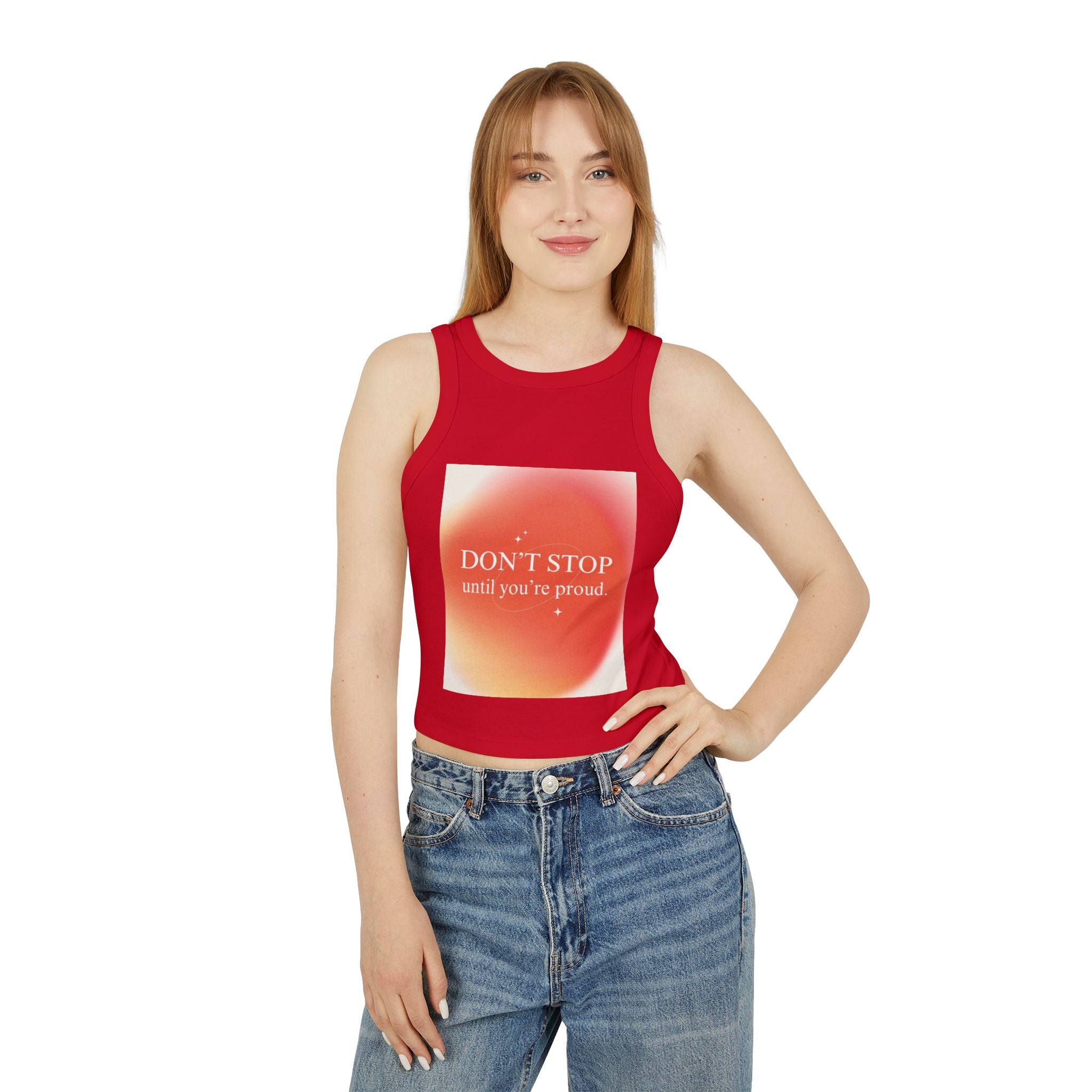 Don't Stop Quote Crop Tank|Women's Motivational Floral Tank|Proud Mindset Racer Tank|Inspirational Graphic Crop Top|Floral Quote Workout Tank|Positive Energy Women's Tank|Women's Confidence Crop Tank|Motivation Floral Racerback Top|Dream Big Graphic Tank|Empowered Women's Crop Tank