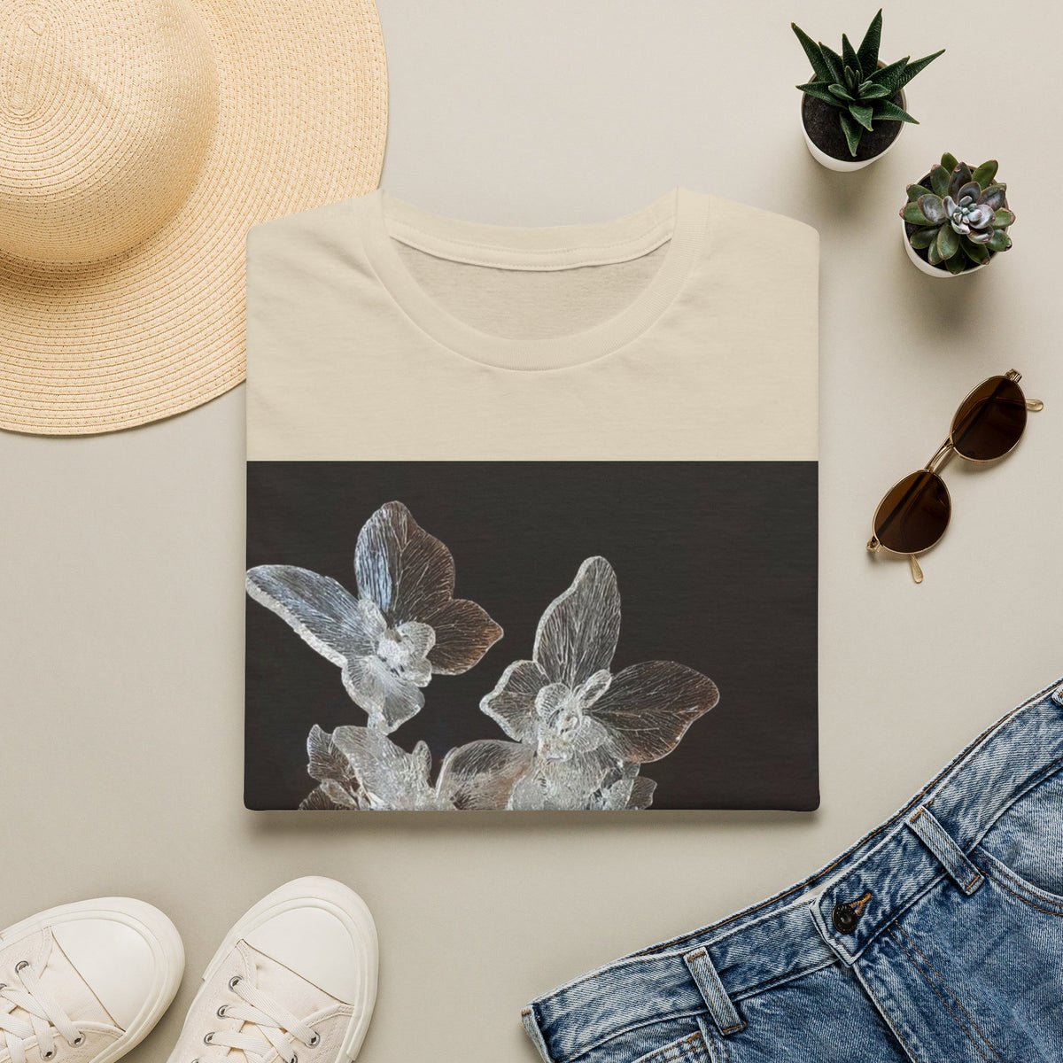 Botanical X-Ray Floral Tee|X-Ray Flower Graphic T-Shirt|Botanical Floral Art Tee|Floral Anatomy Graphic Shirt|Nature-Inspired Graphic Tee|X-Ray Bloom Women's T-Shirt|Botanical Art T-Shirt|Floral Skeleton Graphic Tee|Artistic Botanical Print Shirt|Floral X-Ray Casual Tee